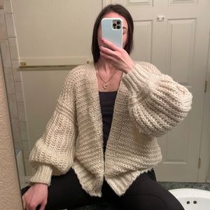 Knitted cardigan oversized